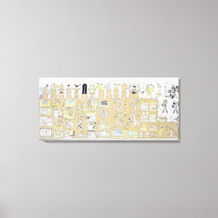 Mexican Hieroglyphics, from 'Vues des Cordillieres Canvas Print