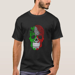 Mexican Honduran Flag Mexico Honduras Sugar Skull T-Shirt