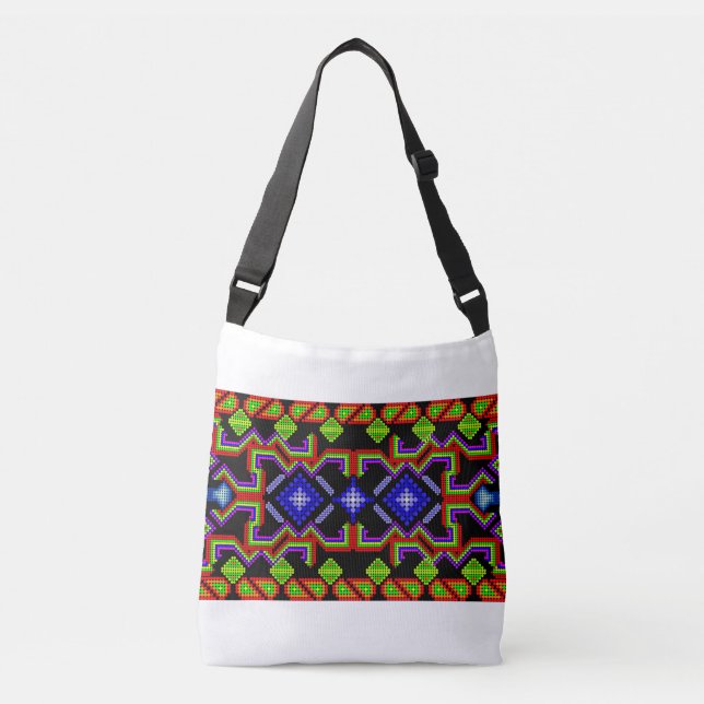 mexican huichol crossbody bag (Front)