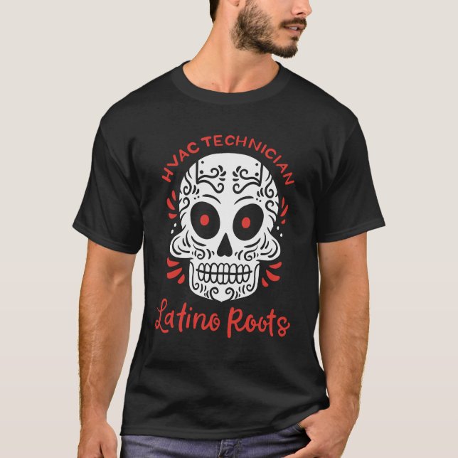Mexican HVAC Refrigeration Technician T-Shirt (Front)