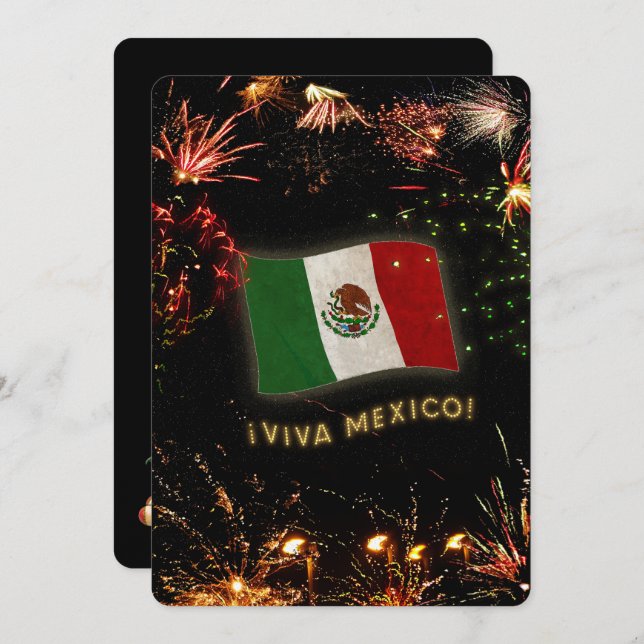 Mexican Independence Day Invitation (Front/Back)