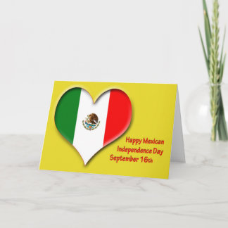 Mexican Independence Day September 16 Card