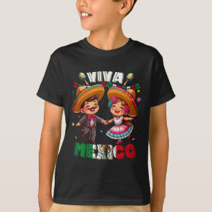 Mexican Independence Day Viva Mexico S Boys Girls T-Shirt
