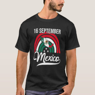 Mexican Independence Sep 16 2022 Mexico Pride Flag T-Shirt