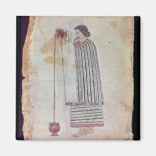 Mexican Indian Preparing Chocolate, from the Codex Magnet