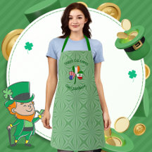 Mexican Irish USA Flag Shamrock Personalized Adult