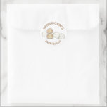 Mexican Italian Wedding Cookies Homemade Baked By Classic Round Sticker<br><div class="desc">Design features an original illustration of a slice of baklava, a traditional Greek pastry made with filo dough, nuts, and honey. This design is also available on other products. Lots of additional food prints are also available from this shop. Don't see what you're looking for? Need help with customization? Contact...</div>