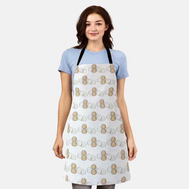 Mexican Italian Wedding Cookies Russian Teacakes Apron (Worn)