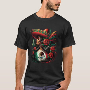 Mexican Lady Mexico Flag Mexicana Women T-Shirt