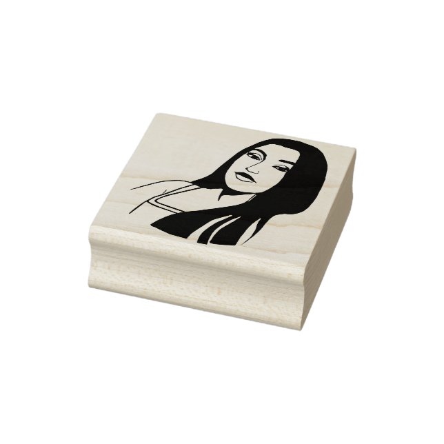 Mexican Lady Portrait makeup beauty art Rubber Stamp (Stamp)