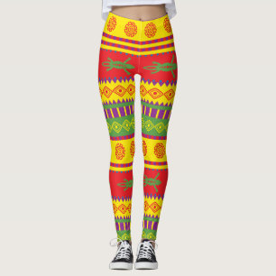 Mexican Lizard Pattern Leggings