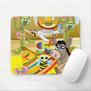 Mexican Man Donkey Dog  Mouse Pad! Mouse Pad