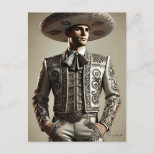 Mexican man in Charro Costume  Postcard