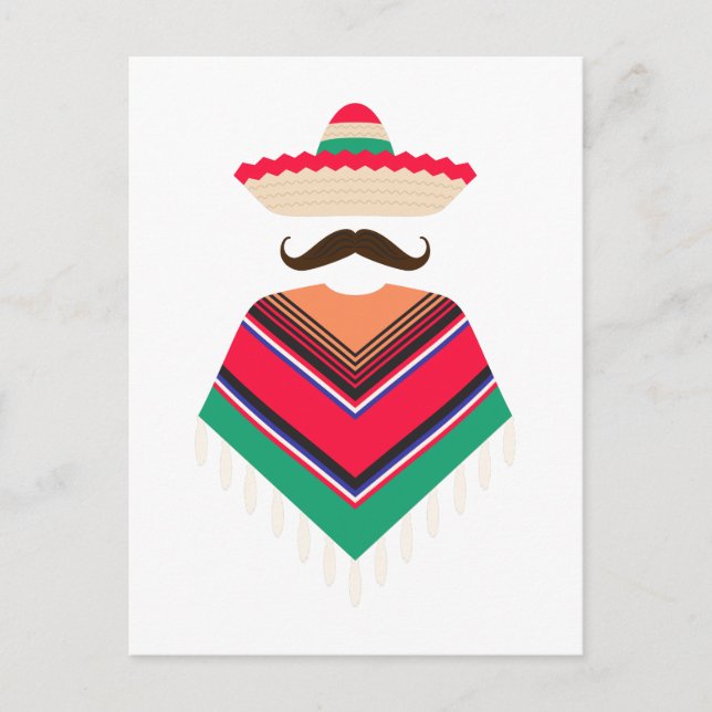 Mexican Man Postcard (Front)