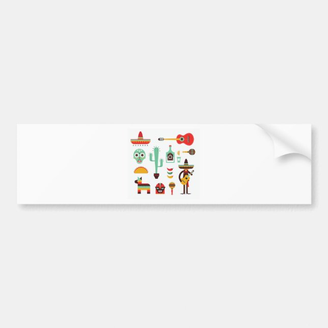 mexican mariachi bumper sticker (Front)