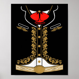 Mexican Mariachi Costume Charro For Cinco De Mayo  Poster