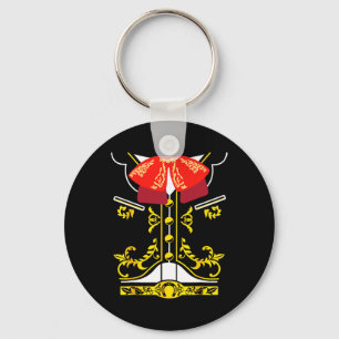 Mexican Mariachi Tee Charro Cinco De Mayo Hallowee Keychain