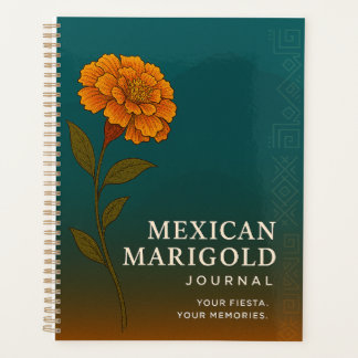 Mexican Marigold Journal: Nature-Inspired Notebook Planner