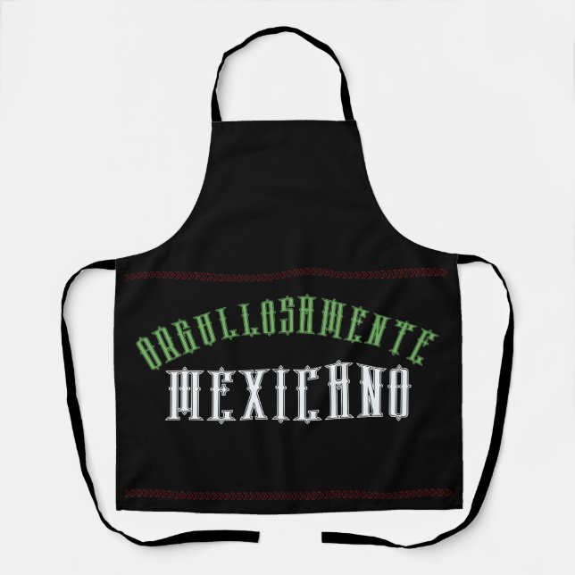 Mexican Men’s Apron – Mexican Grill Apron (Front)