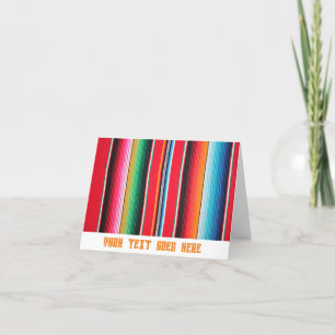 mexican mexico poncho serape background holiday card