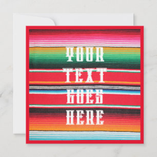 mexican mexico poncho serape background  invitatio invitation