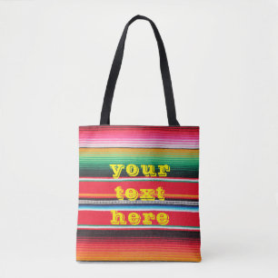 mexican mexico poncho serape background  tote bag