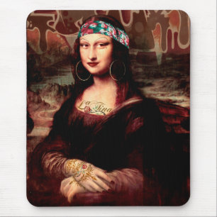 Mexican Mona Lisa Chicana Chola Mouse Pad