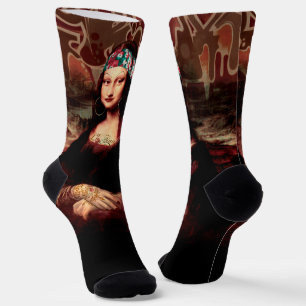 Mexican Mona Lisa Chicana Chola Socks