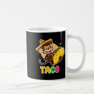 Mexican monkey sombrero taco el squatcho fun cinco coffee mug
