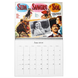 Mexican Movie Poster Wall Calendar