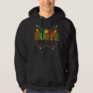 Mexican Nurse Taco Stethoscope Cinco De Mayo Nurse Hoodie