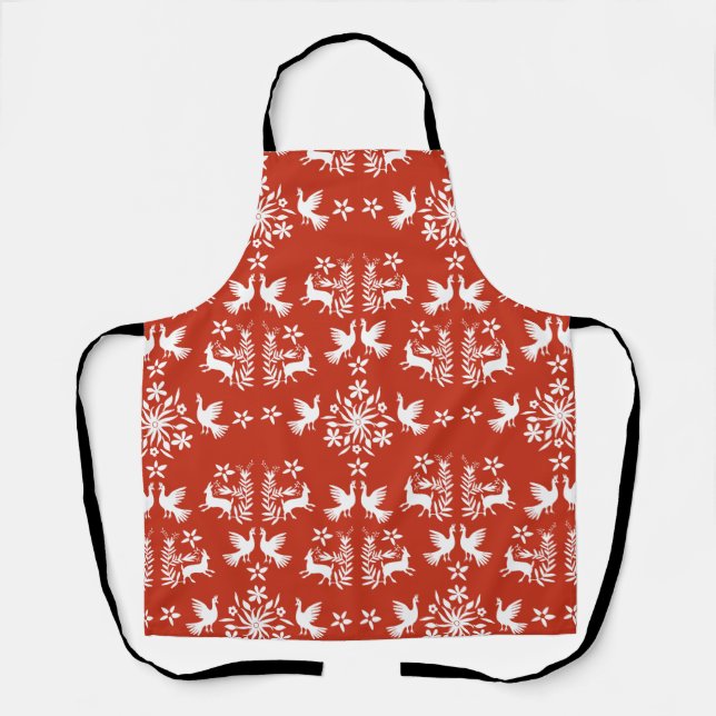Mexican Otomi Home Decor Apron (Front)