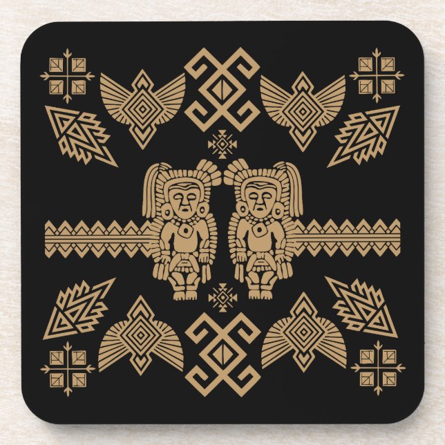 Mexican Otomi Home Decor Coaster (Front)