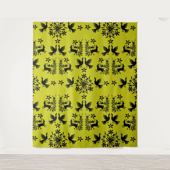 Mexican Otomi Home Decor Tapestry (Front)