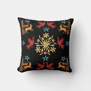 Mexican Otomi Home Decor Throw Pillow
