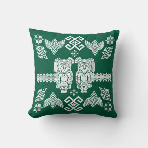 Mexican Otomi Home Decor Throw Pillow
