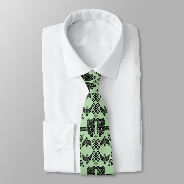 Mexican Otomi Home Decor Tie (Tied)