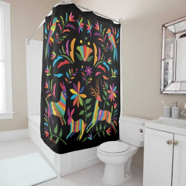Mexican Otomi  Shower Curtain (In Situ)