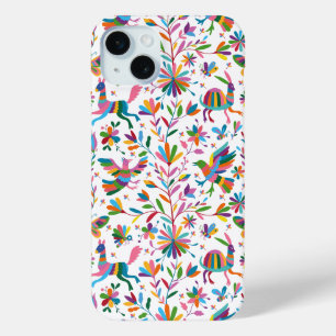 Mexican Otomi Style Bright Pattern iPhone 15 Mini Case