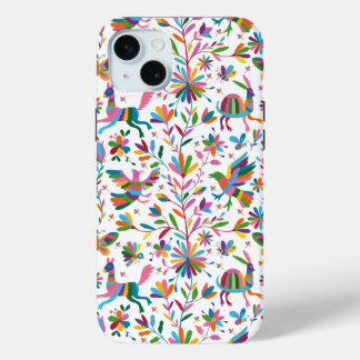 Mexican Otomi Style Bright Pattern iPhone 15 Mini Case