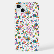 Mexican Otomi Style Bright Pattern