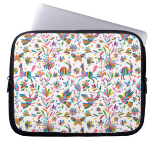 Mexican Otomi Style Bright Pattern Laptop Sleeve