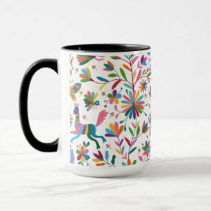  Mexican Otomi Style Bright Pattern Mug