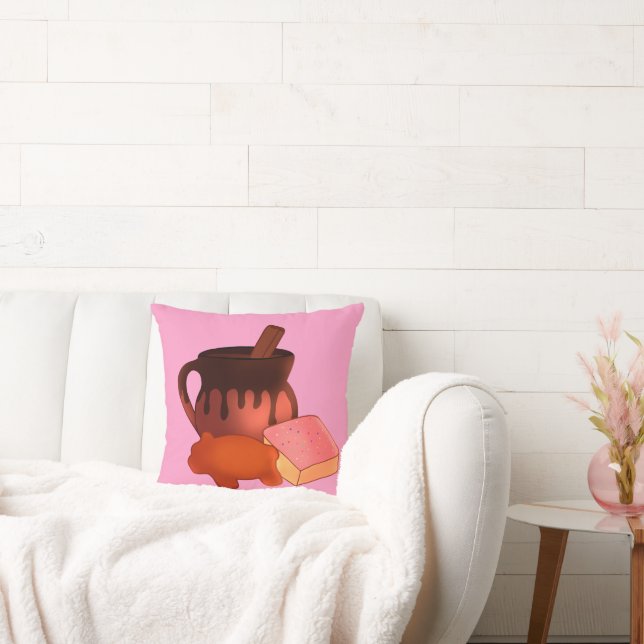 Mexican Panaderia Pan Dulce Throw Pillow (Couch)