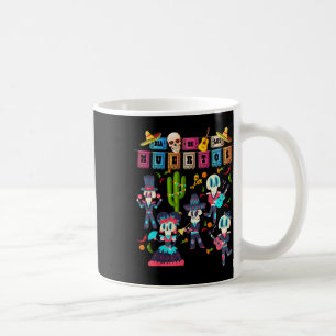 Mexican Papel Picado Banner -cute Dia De Los Muert Coffee Mug