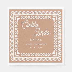 Mexican Papel Picado Cielito Lindo Baby Shower Napkin