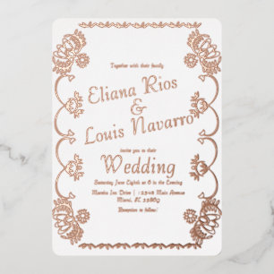 Mexican Papel Picado Folk Wedding Pressed 