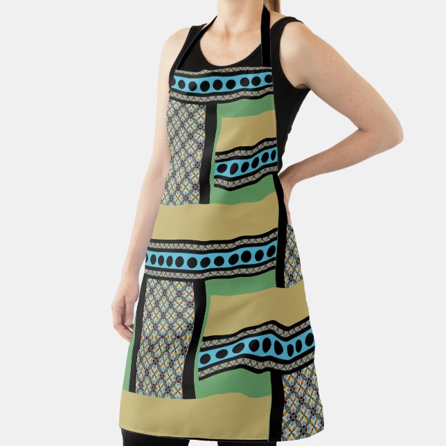 Mexican Patchwork  Style 1 Apron (Insitu)
