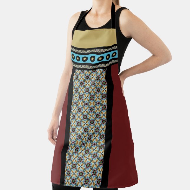 Mexican Patchwork Style 2 Apron (Insitu)