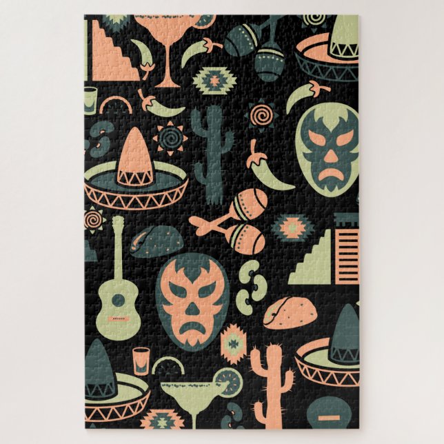 Mexican Pattern Jigsaw Puzzle (Vertical)